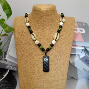 Storm Rider Obsidian Warrior Necklace